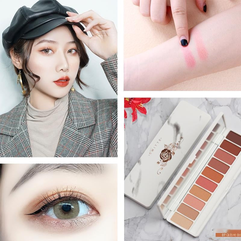 Waterproof Super Fire Earth Color Eyeshadow Palette