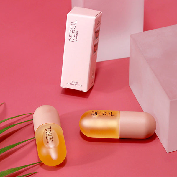 Day & Night Instant Volume Lip Plumper Oil – Long-Lasting Moisturizing, Nourishing, and Fine Line Reduction for Luscious Lips