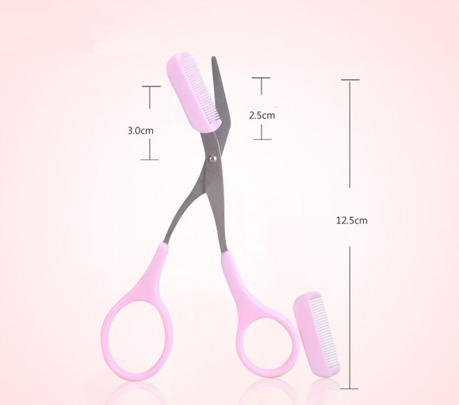 2-in-1 Eyebrow Scissors with Comb
