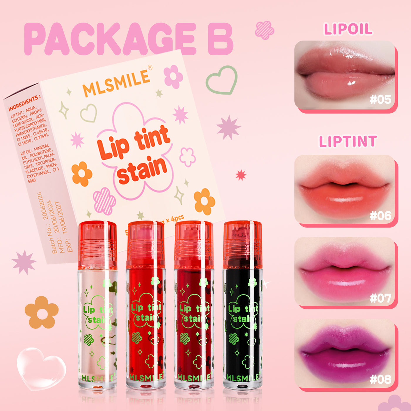 Waterproof & Color-Changing Lip Gloss Lip Stain