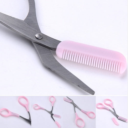 2-in-1 Eyebrow Scissors with Comb