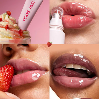 4-Color Brightening Lip Balm – Moisturizing, Exfoliating, Long-Lasting