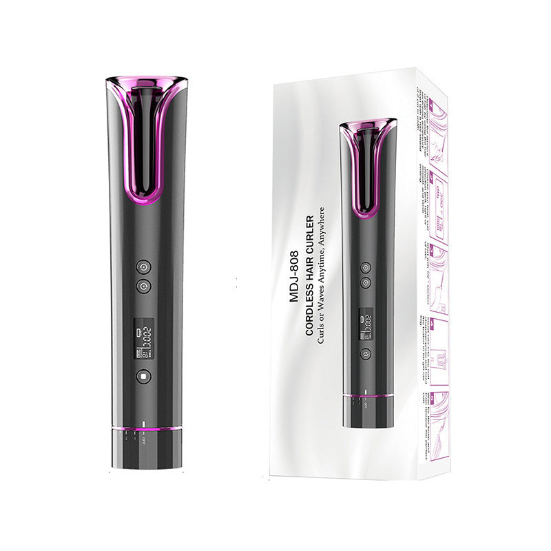 Automatic Cordless USB Rechargeable Ceramic Hair Curler