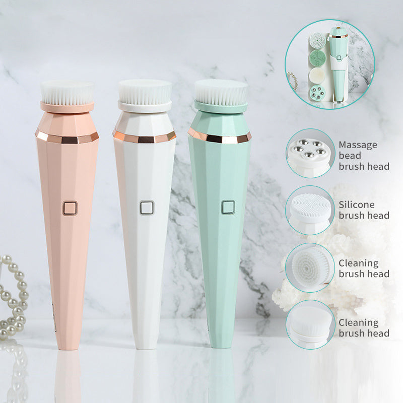 Rechargeable 4 In 1 Facial Cleansing Brush