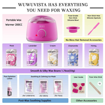 23 Items Professional air Removal Wax Kit