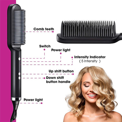 2 in 1 Straightener And Curling Iron