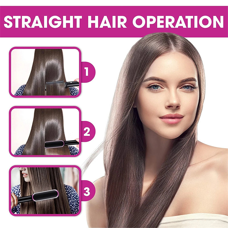 2 in 1 Straightener And Curling Iron