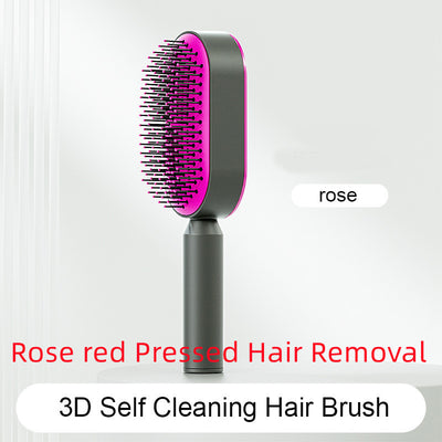 Self-Cleaning Hair Brush | Scalp Massage & Easy Hair Removal