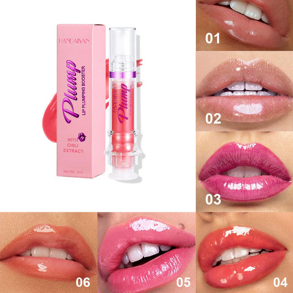 Mirror Plump Gloss – Lip Enhancer with Spicy Shine (3 PCS In Package With Different Colors)